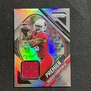 2025 Panini Prizm Silver Marvin Harrison Jr Premier Jersey PJY-MHJ Mem Cardinals